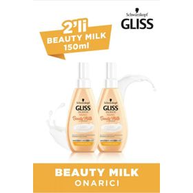 Gliss Beauty Milk Onarıcı Süt Proteini 150x2 ml Saç Bakım Kremi