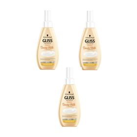 Gliss Beauty Milk Onarıcı Süt Proteini 3x150 ml Saç Bakım Kremi