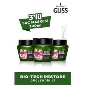Gliss Bio-Tech Güçlendirici 3x300 ml Saç Bakım Maskesi