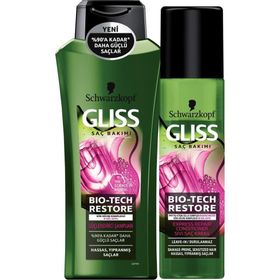 Gliss Bio-Tech Restore 360 ml Şampuan + 200 ml Saç Kremi