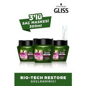 Gliss Bio-Tech Restore 3x300 ml Saç Maskesi