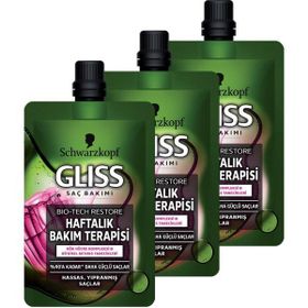 Gliss Bio Tech Restore 3x50 ml Haftalık Bakım Terapisi