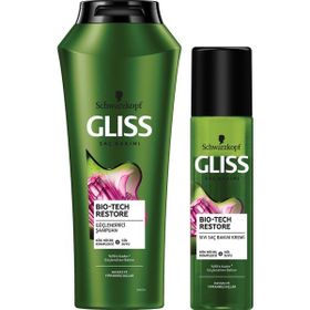 Gliss Bio-Tech Restore 500 ml Şampuan + Bio-Tech Restore 200 ml Sıvı Saç Kremi