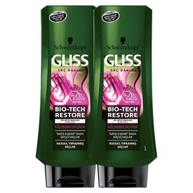 Gliss Bio-Tech Restore Güçlendirici 2'li 360 ml Saç Kremi
