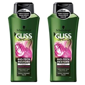 Gliss Bio Tech Restore Güçlendirici 2x360 ml Şampuan