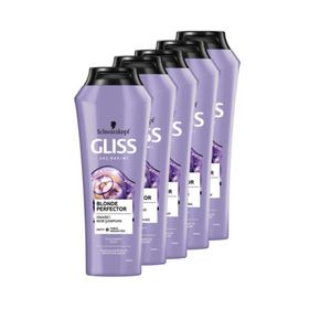 Gliss Blonde 5x250 ml Perfector Mor Şampuan