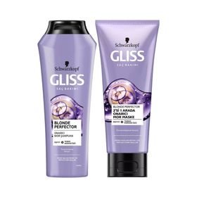 Gliss Blonde Perfector 200 ml Turunculaşma Karşıtı Mor Maske