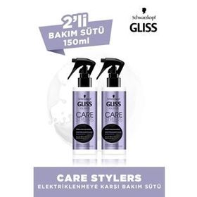 Gliss Care Stylers Elektriklenmeye Karşı 2x150 ml Saç Bakım Sütü