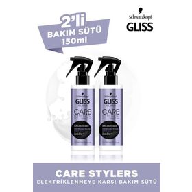 Gliss Care Stylers Elektriklenmeye Karşı 2x150 ml Saç Bakım Sütü