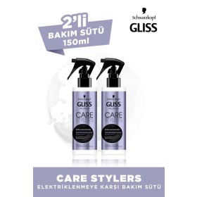 Gliss Care Stylers Elektriklenmeye Karşı 2x150 ml Saç Bakım Sütü