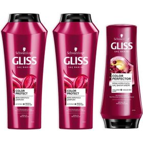 Gliss Color Protect 2x360 ml Şampuan + Color Protect 360 ml Saç Kremi