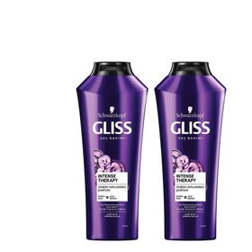 Gliss Intense Therapy 2x360 ml Şampuan+Gliss Intense Therapy 360 ml Saç Kremi Seti