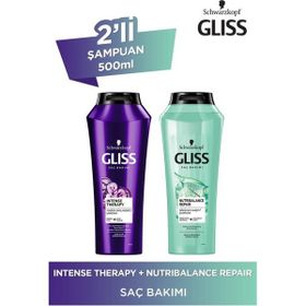 Gliss Intense Therapy 500 ml Şampuan + Nutribalance Repair 500 ml Şampuan