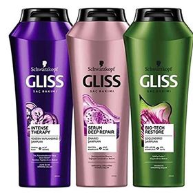 Gliss Intense Therapy 500 ml Şampuan + Serum Deep Repair 500 ml Şampuan + Bio-Tech Restore 500 ml Şampuan