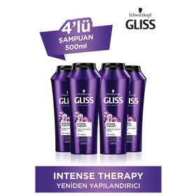 Gliss Intense Therapy Yeniden Yapılandırıcı 4x500 ml Şampuan