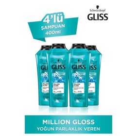 Gliss Million Gloss 4x400 ml Şampuan