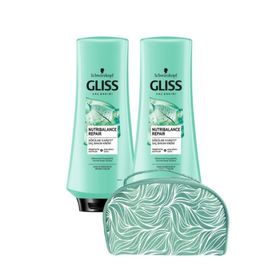 Gliss Nutri Balance Şampuan+Şampuan 360 ml Çanta Set