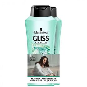 Gliss Nutribalance Repair 2x360 ml Şampuan