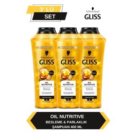 Gliss Oil Nutritive 3x400 ml Şampuan