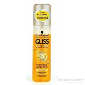 Gliss Oil Nutritive Kolay Kırılan Uzun Saçlar İçin Sıvı Saç Kremi