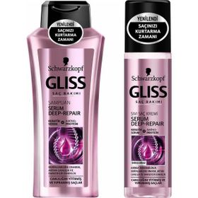 Gliss Serum Deep Repair 360 ml Şampuan + 200 ml Saç Kremi