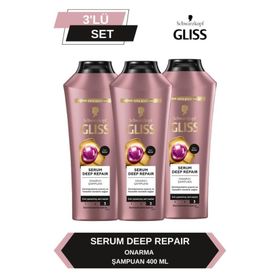 Gliss Serum Deep Repair 3x400 ml Onarıcı Şampuan