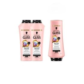 Gliss Split Hair Miracle 2x400 ml Şampuan+Split Hair Miracle 360 ml Saç Kremi
