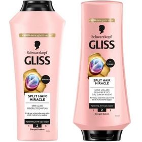 Gliss Split Hair Miracle Şampuan 400 ml+360 ml Saç Kremi