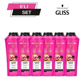Gliss Supreme Length 6x400 ml Uzun Saçlara Özel Şampuan