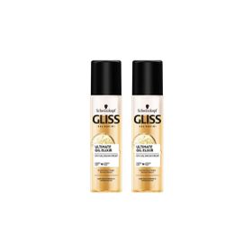 Gliss Ultimate Oil Elixir Besleyici Durulanmayan 200 ml x 2 Adet Sıvı Saç Kremi