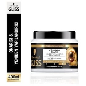 Gliss Ultimate Repair 400 ml 4’ü 1 Arada Onarıcı ve Yeniden Yapılandırıcı Saç Maskesi