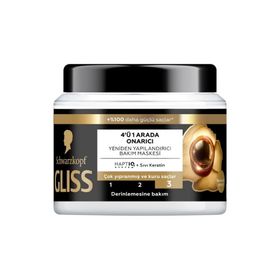 Gliss Ultimate Repair 400 ml 4’ü 1 Arada Onarıcı ve Yeniden Yapılandırıcı Saç Maskesi