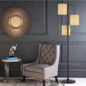 Global 3'lü Dekoratif Modern Tasarım Retro Ayaklı Salon Lambader