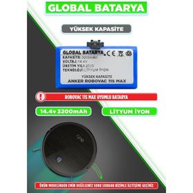 Global Anker Eufy Robovac 11S Max 14.4v 3200 mAh Li-ion Akıllı Robot Süpürge Bataryası