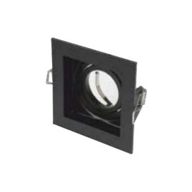 Global K2 KDA824 50W GU5.3 Siyah Metal Kare Spot