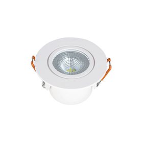 Global K2 KDL107 5 Watt 6500K Beyaz Yuvarlak Cob Ledli Spot Armatür