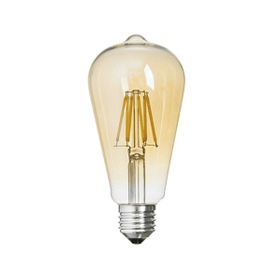 Global K2 KES615 8W E27 2700K Sarı Flamanlı Rustik Led Ampul