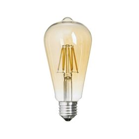 Global K2 KES615 8W E27 2700K Sarı Flamanlı Rustik Led Ampul