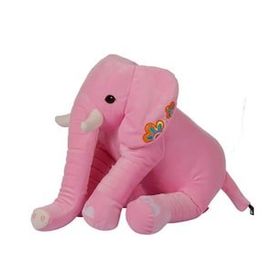 Global Kılınç Oturan Dişli Fil 50 cm Pembe Çocuk Peluş Oyuncak