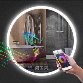 Global Led Mirror 60 cm Dokunmatik Tuşlu Buğu Yapmayan Ledli Yuvarlak Banyo Aynası