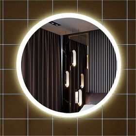 Global Led Mirror 85 cm Kumlamalı Yuvarlak Ledli Ayna