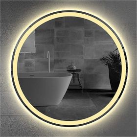Global Led Mirror 85 cm Kumlamalı Yuvarlak Ledli Ayna