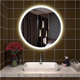 Global Led Mirror 85 cm Kumlamalı Yuvarlak Ledli Ayna