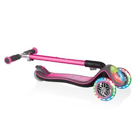 Globber 449-810 Pembe Elite Katlanan Full Işıklı Scooter