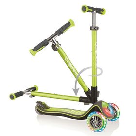 Globber Elite Deluxe Full Işıklı Yeşil Scooter