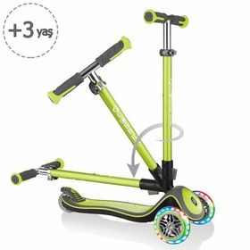 Globber Elite Deluxe Full Işıklı Yeşil Scooter