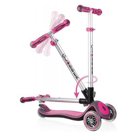 Globber Elite Deluxe Işıklı Pembe Scooter