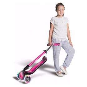 Globber Elite Deluxe Işıklı Pembe Scooter