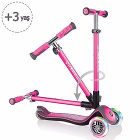 Globber Elite Deluxe Işıklı Pembe Scooter