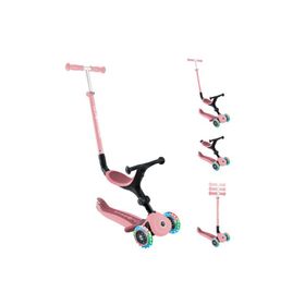 Globber Go Up Active Koyu Pastel Pembe Işıklı Scooter